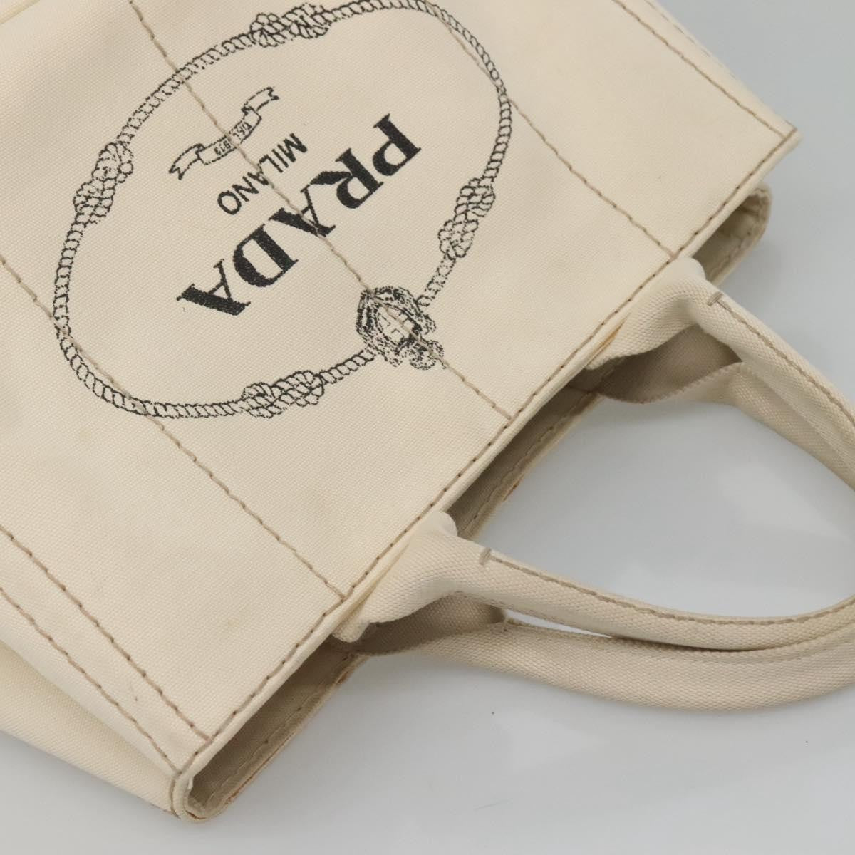 Prada Canapa Tote Canvas White Canvas Tote Bag Bag