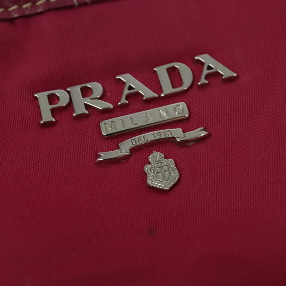 Prada Convertible Belted Hobo Tessuto With Leather Pink Nylon Tote Bag Bag