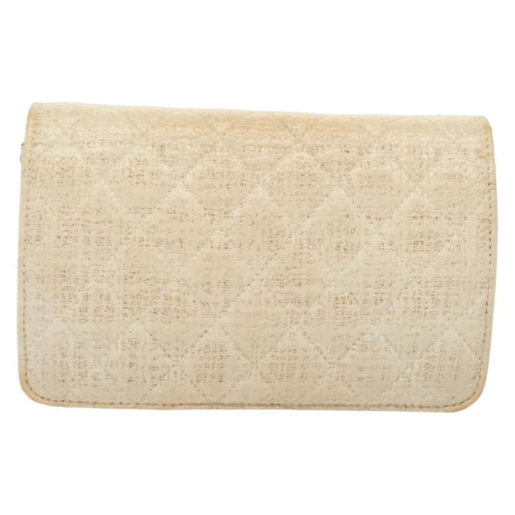 Chanel Wallet On Chain Tweed White Tweed Shoulder Bag Bag