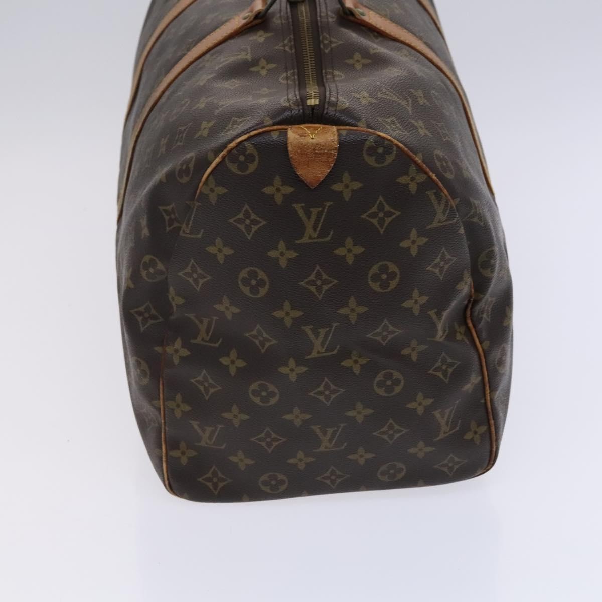 Louis Vuitton Keepall Bag Monogram Canvas Brown Canvas Travel Bag