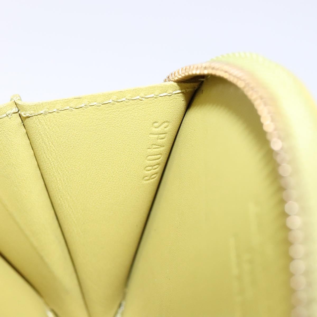 Louis Vuitton Boite Chapeau Coin Purse Monogram Vernis Beige Patent_Leather Wallets Accessory