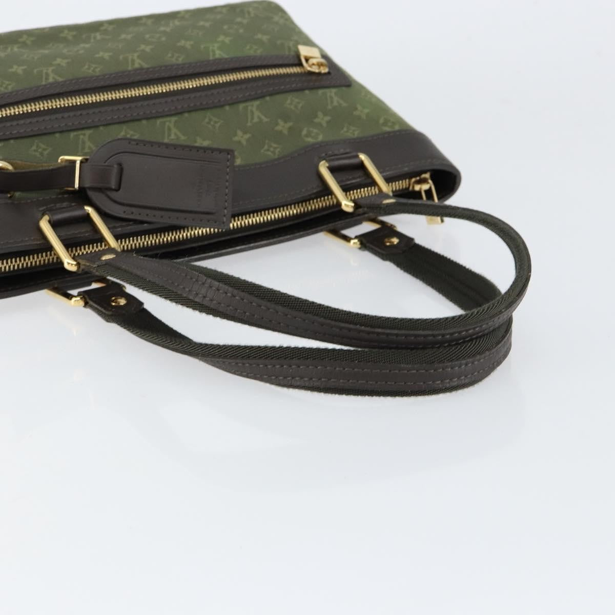 Louis Vuitton Lucille Handbag Mini Lin Khaki Canvas Handbag