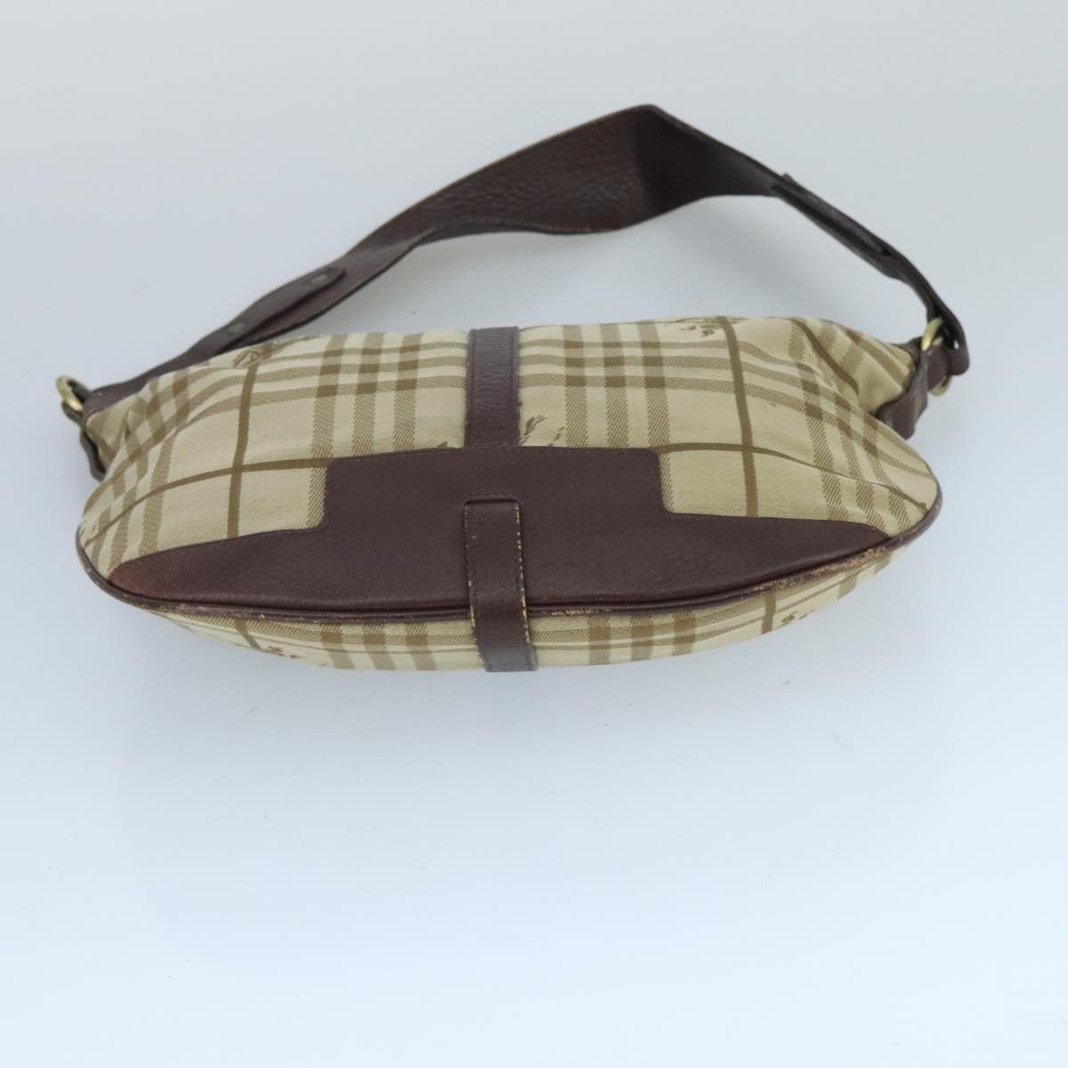 Burberry Nova Check Shoulder Bag Canvas And Leather Beige Canvas Shoulder Bag