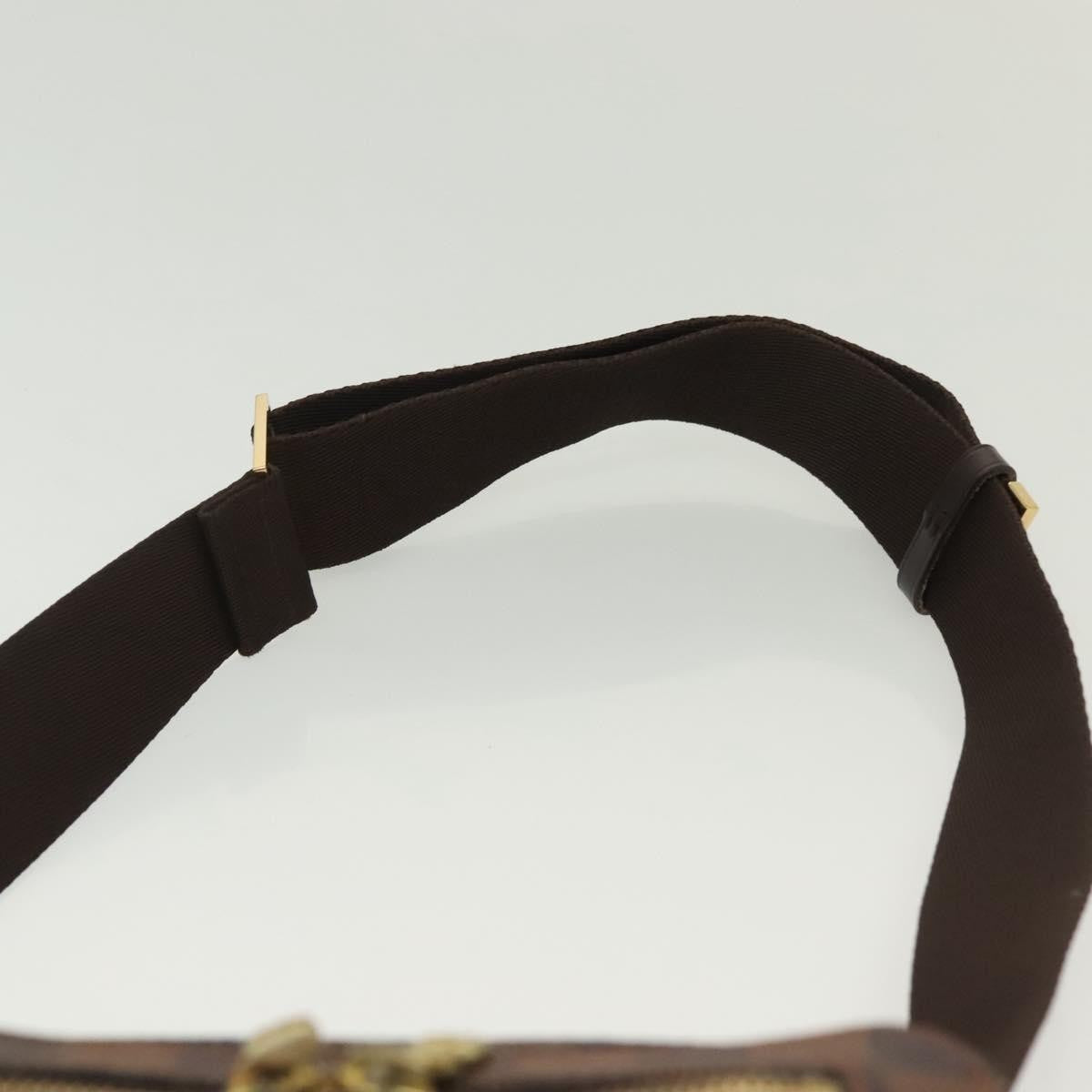 Louis Vuitton Geronimos Waist Bag Damier Brown Canvas Clutche & Pouche Bag