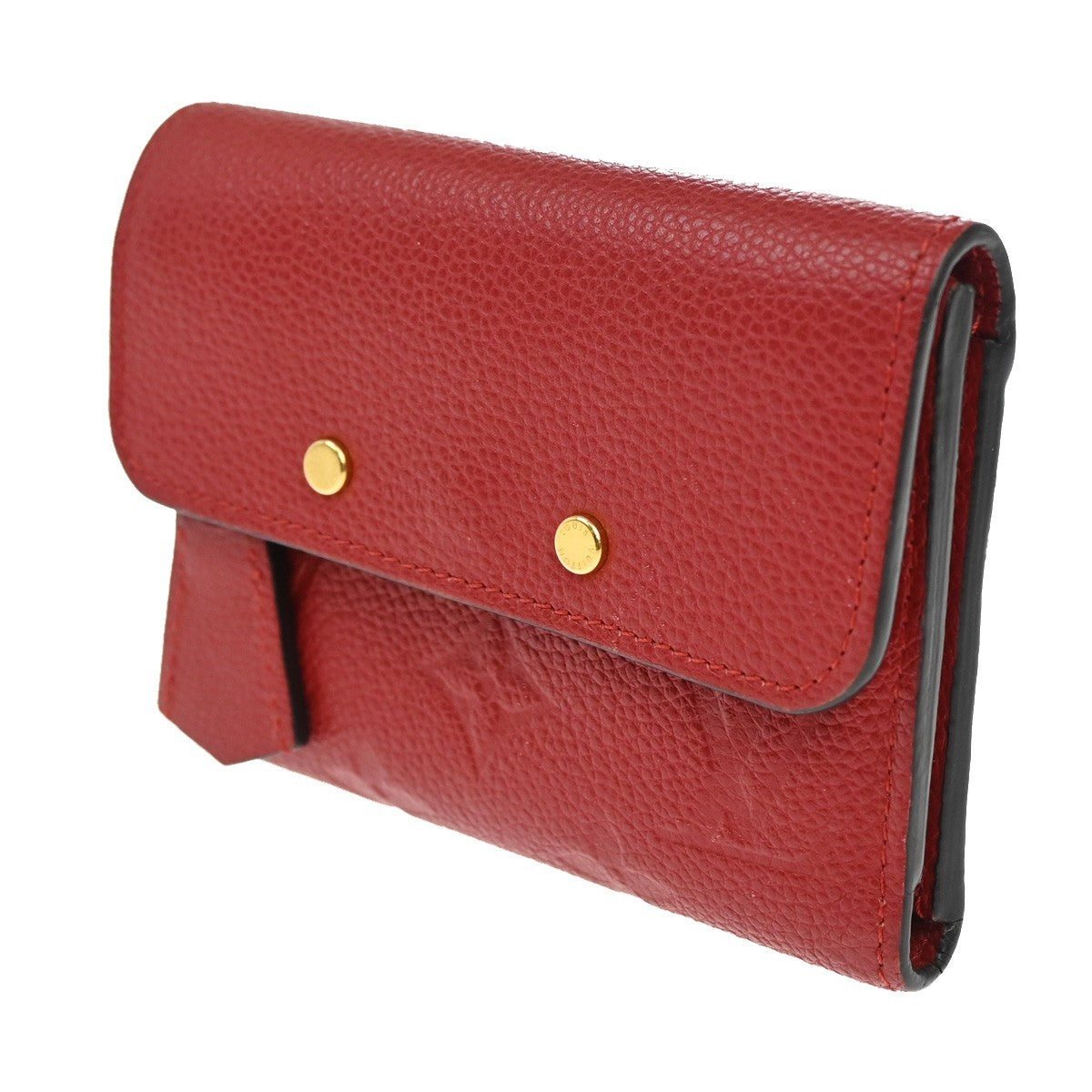 Louis Vuitton Pont Neuf Wallet Monogram Empreinte Leather Red Leather Wallets Accessory