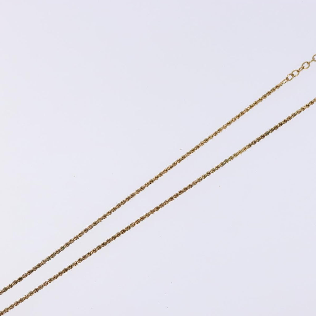 Christian Dior Cd Round Pendant Necklace Metal Gold Metal Jewelry (Pre-Owned)
