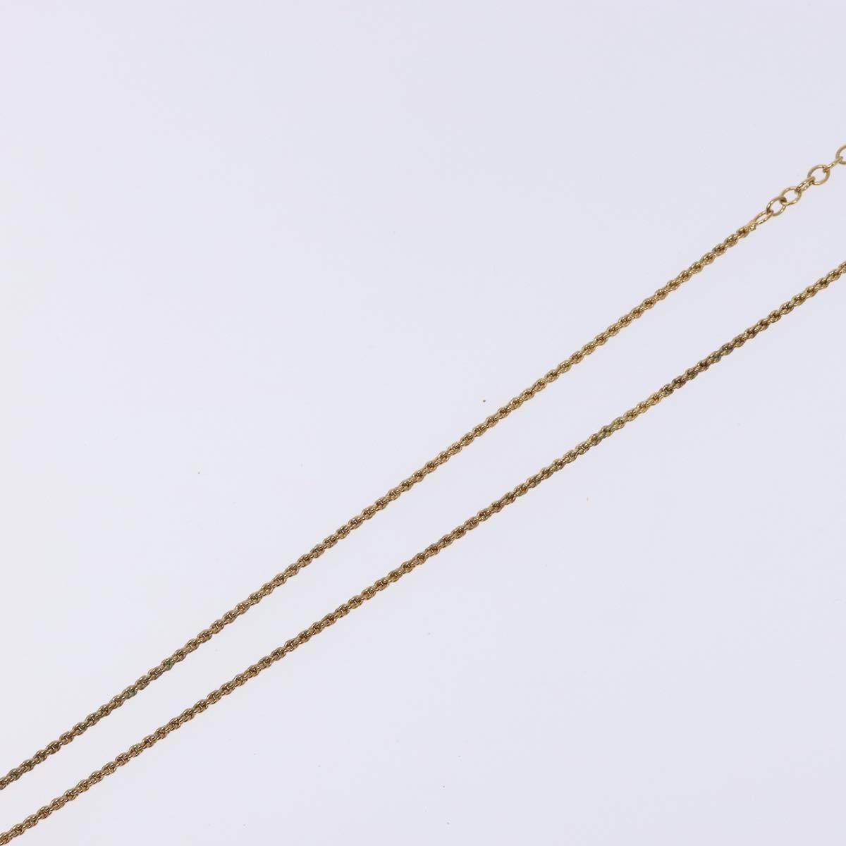 Christian Dior Cd Round Pendant Necklace Metal Gold Metal Jewelry (Pre-Owned)