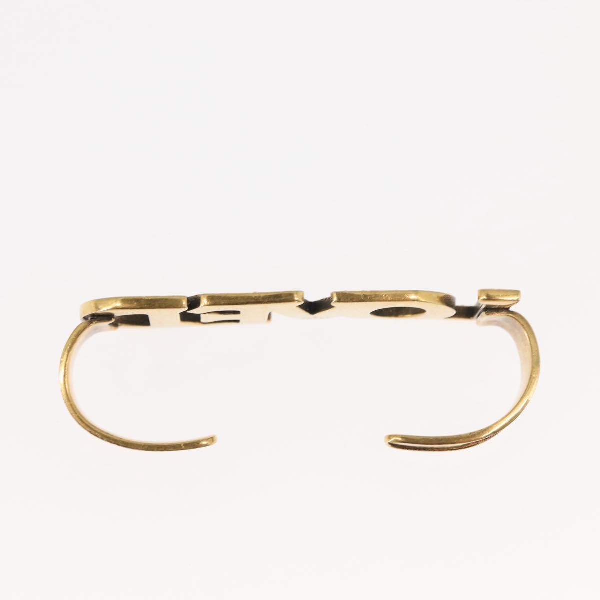 Gucci Loved Palm Cuff Ring Crystal Embellished Metal Gold Metal Cufflinks Jewelry (Pre-Owned)