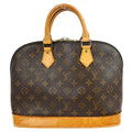 Louis Vuitton Alma Handbag Monogram Canvas Brown Canvas Handbag