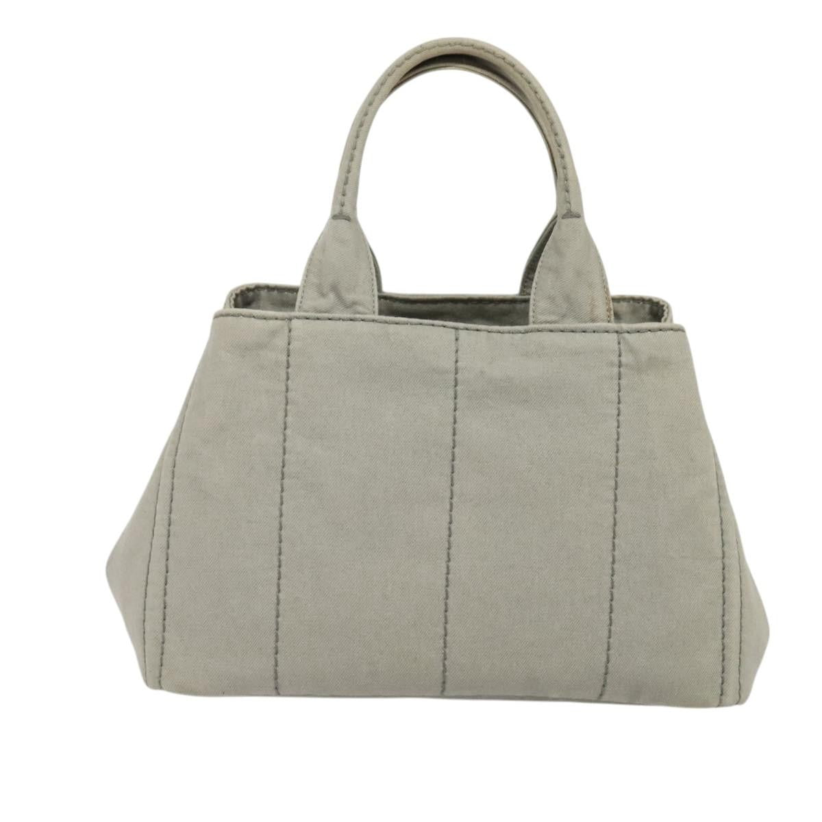 Prada Canapa Tote Canvas Gray Canvas Bag