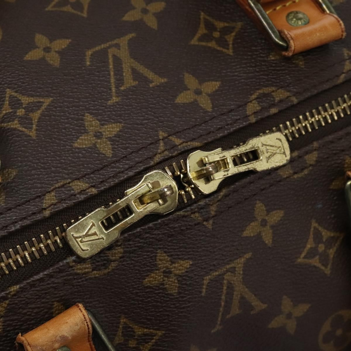 Louis Vuitton Keepall Bag Monogram Canvas Brown Canvas Travel Bag