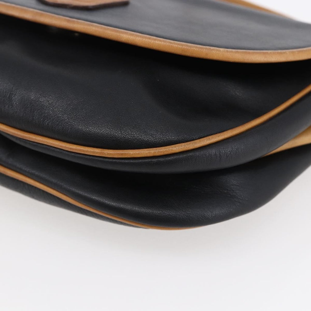Celine Flap Shoulder Bag Leather Black Leather Shoulder Bag Bag