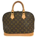 Louis Vuitton Alma Handbag Monogram Canvas Brown Canvas Handbag