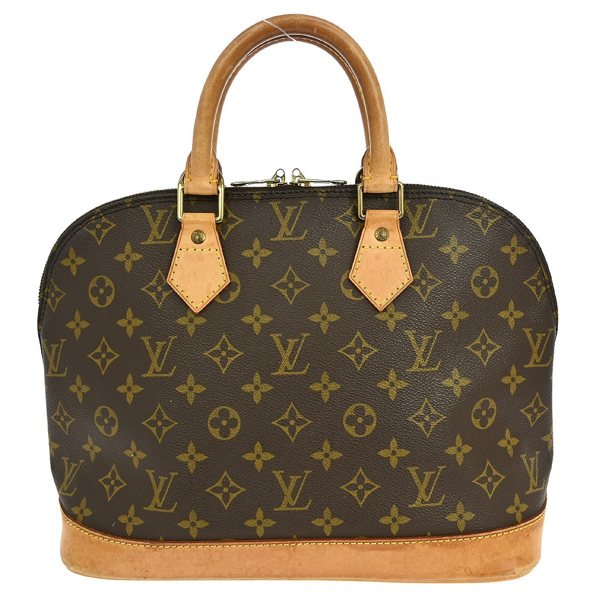 Louis Vuitton Alma Handbag Monogram Canvas Brown Canvas Handbag