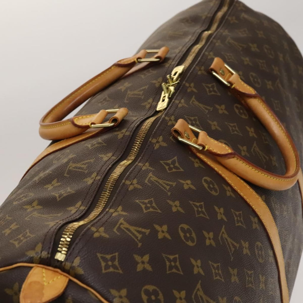 Louis Vuitton Keepall Bag Monogram Canvas Brown Canvas Travel Bag