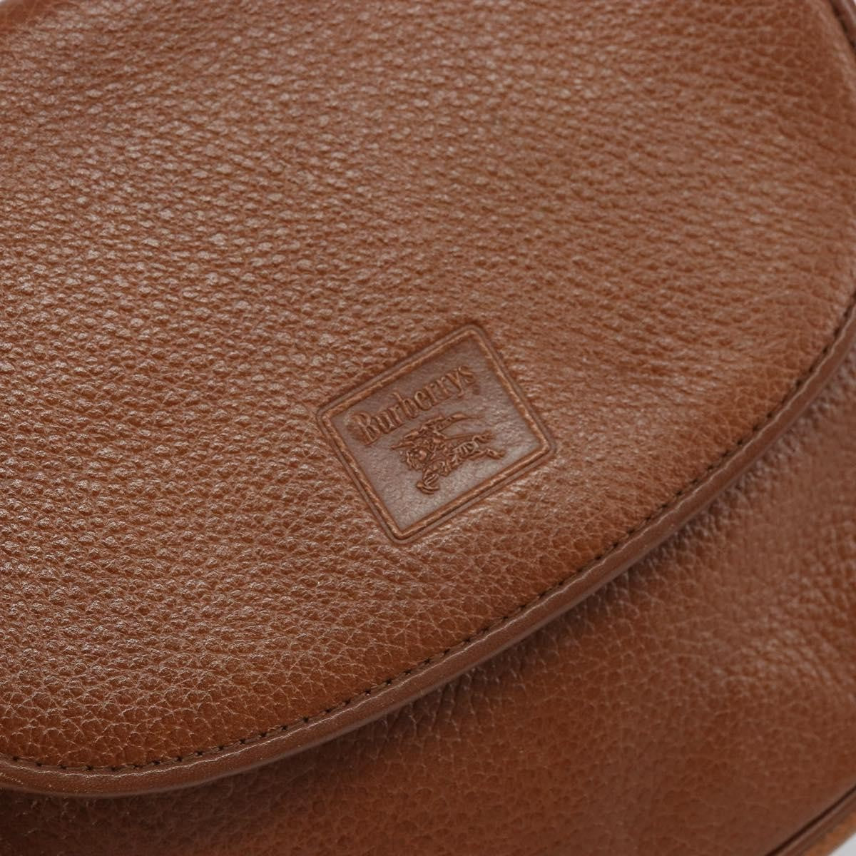 Burberry Vintage Shoulder Bag Leather Brown Leather Shoulder Bag