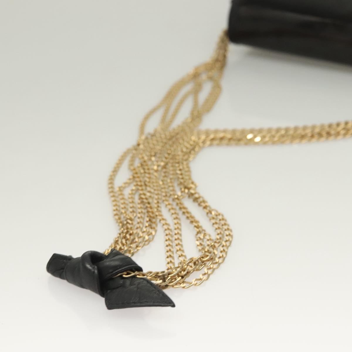 Chanel Cc Envelope Flap Crossbody Patent Leather Black Patent_Leather Clutche & Pouche Bag