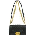 Chanel Boy Flap Bag Quilted Caviar Black Leather Shoulder Bag Bag