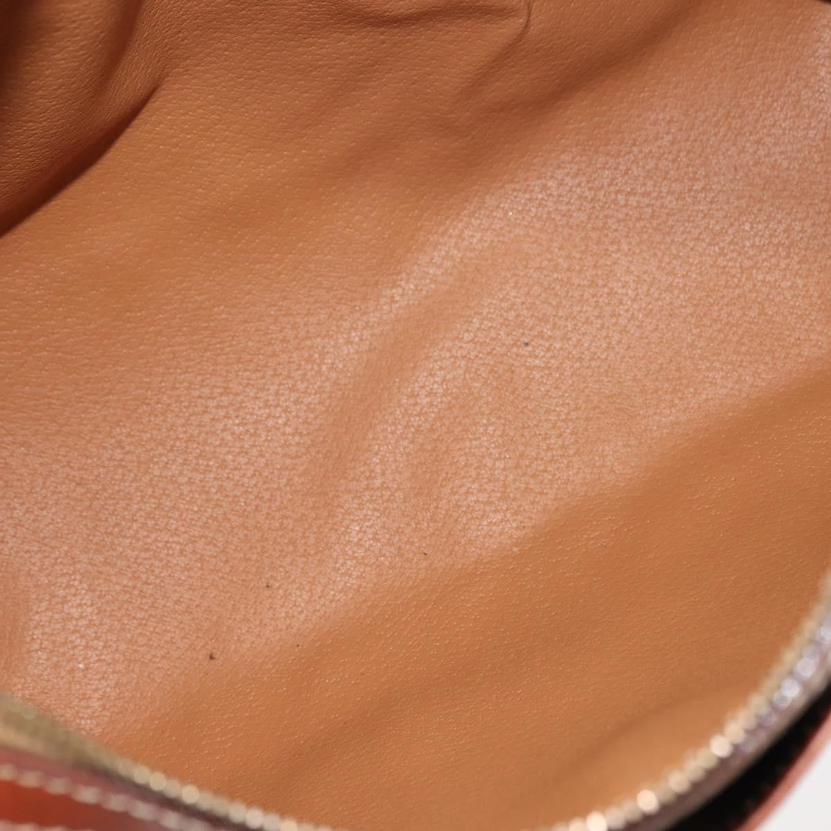 Celine Vintage Macadam Handbag Canvas And Leather Brown Canvas Handbag