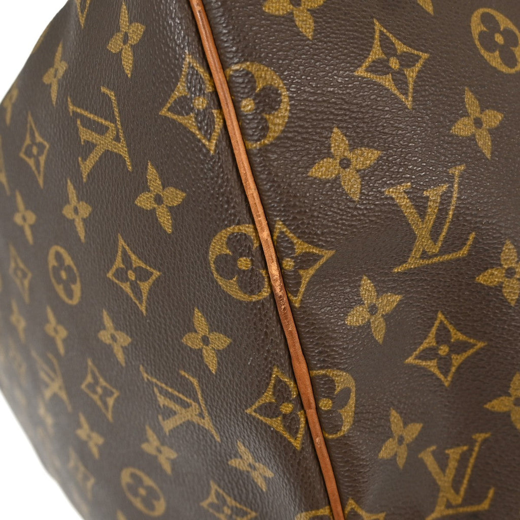 Louis Vuitton Keepall Bag Monogram Canvas Brown Canvas Travel Bag