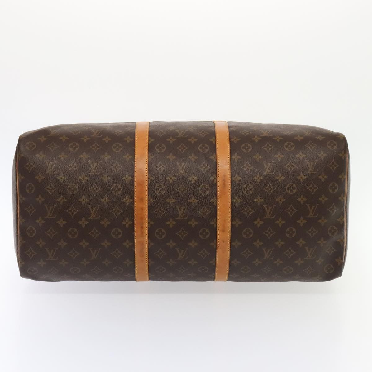 Louis Vuitton Keepall Bag Monogram Canvas Brown Canvas Travel Bag