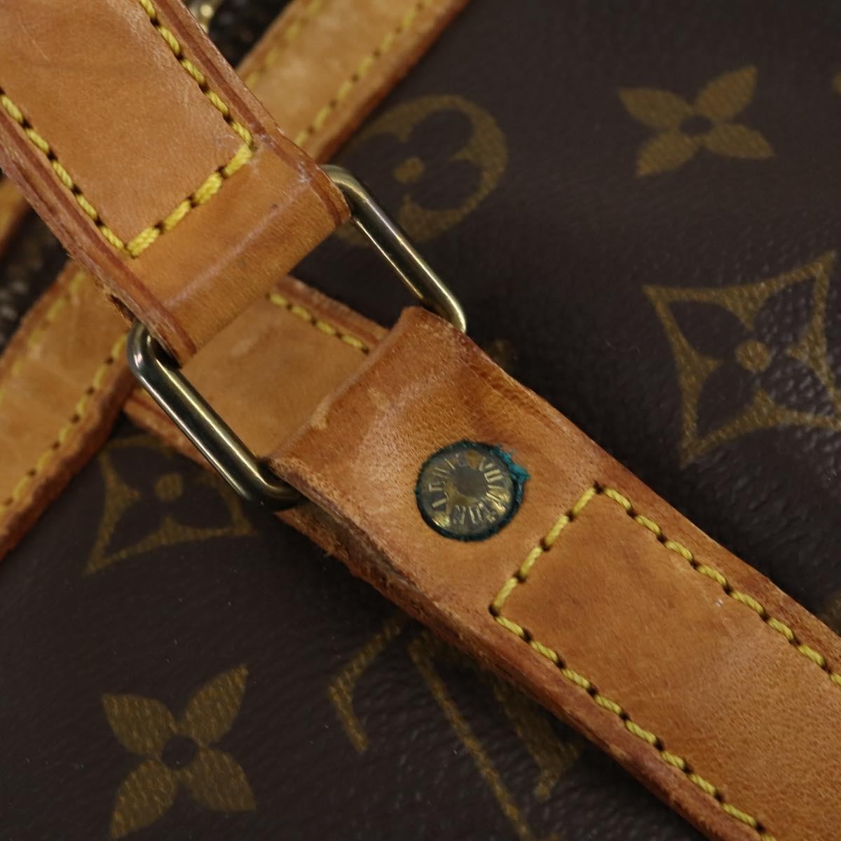 Louis Vuitton Sac Souple Handbag Monogram Canvas Brown Canvas Travel Bag