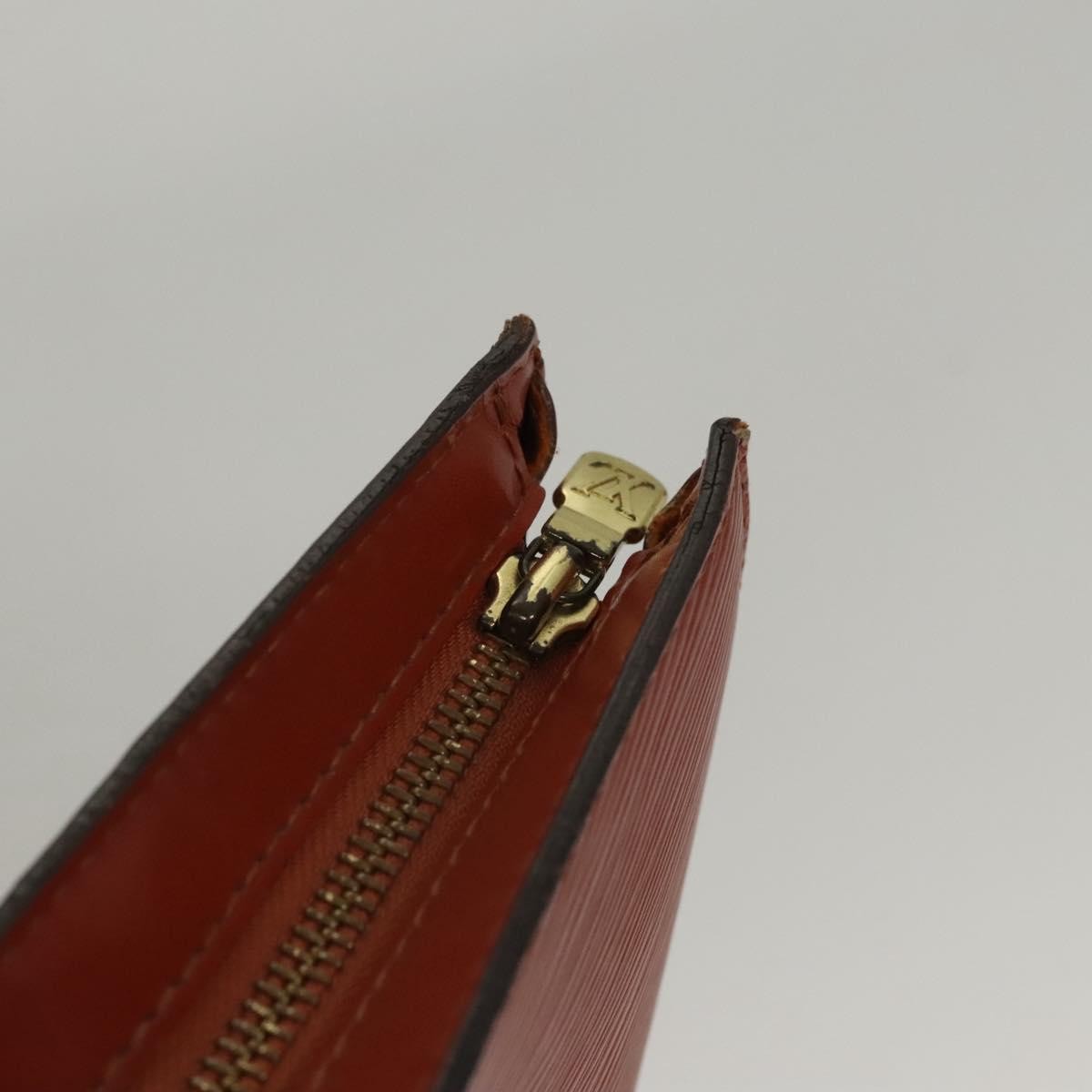 Louis Vuitton Saint Jacques Handbag Epi Leather Brown Leather Handbag