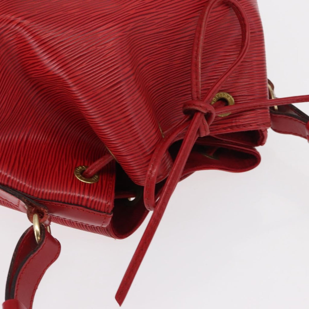 Louis Vuitton Petit Noe Nm Handbag Epi Leather Red Leather Shoulder Bag