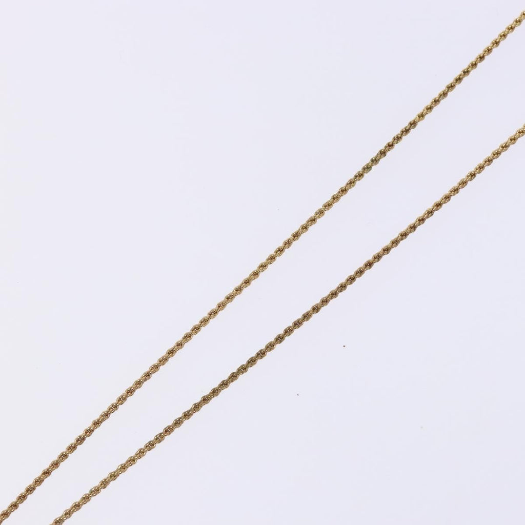Christian Dior Cd Round Pendant Necklace Metal Gold Metal Jewelry (Pre-Owned)