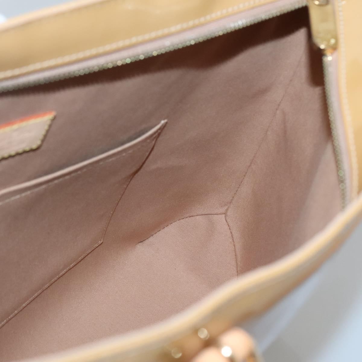 Louis Vuitton Brentwood Handbag Monogram Vernis Brown Patent_Leather Shoulder Bag