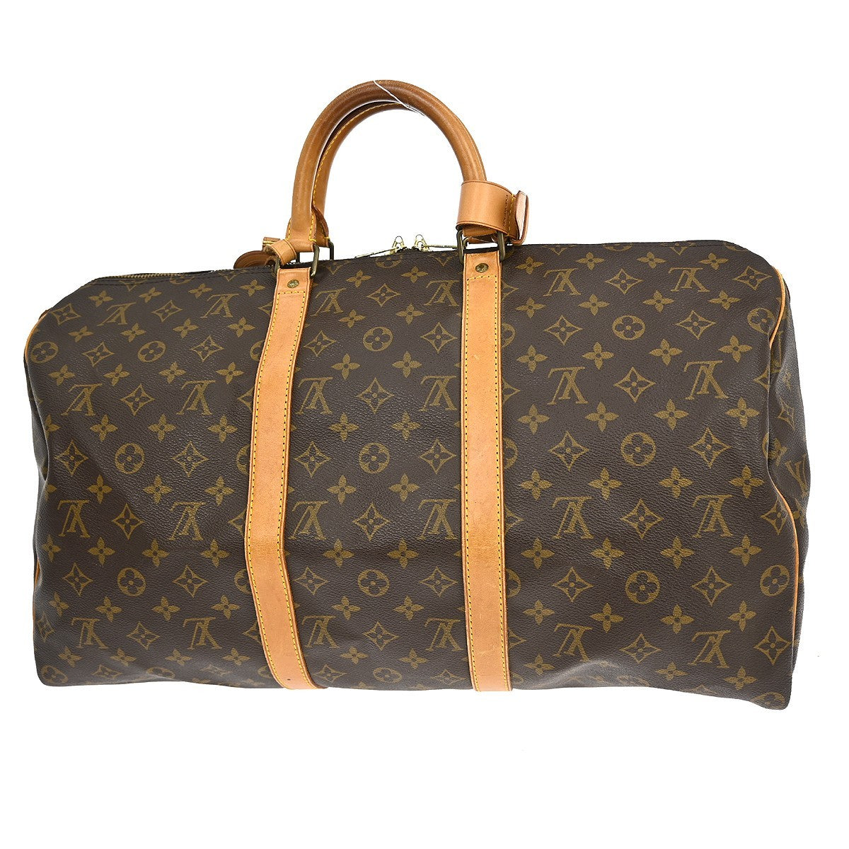 Louis Vuitton Keepall Bag Monogram Canvas Brown Canvas Travel Bag