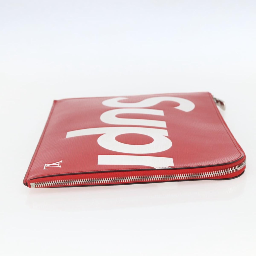 Louis Vuitton Pochette Jour Limited Edition Supreme Epi Leather Red Leather Clutche & Pouche Bag