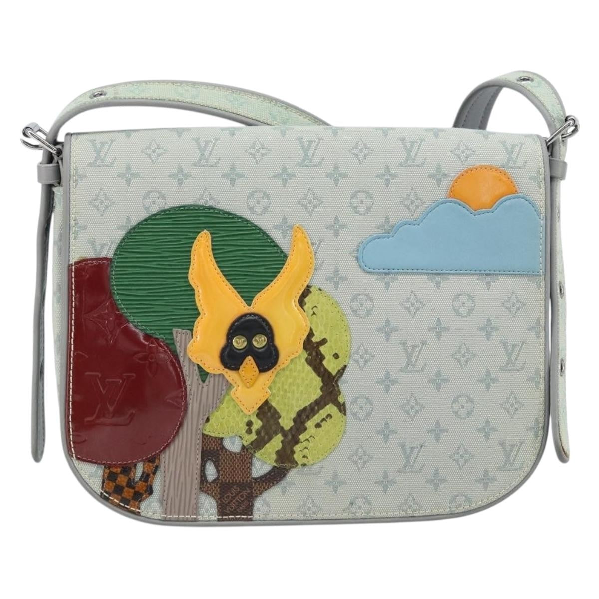 Louis Vuitton Conte De Fees Musette Shoulder Bag Monogram Patchwork Gray Canvas Shoulder Bag
