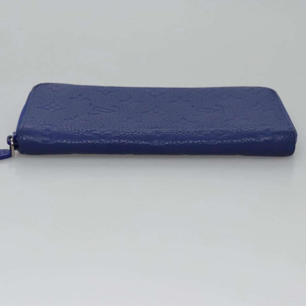 Louis Vuitton Portefeuille Zippy Monogramme Empreinte Monogramme Empreinte Blue Leather Wallets Accessory