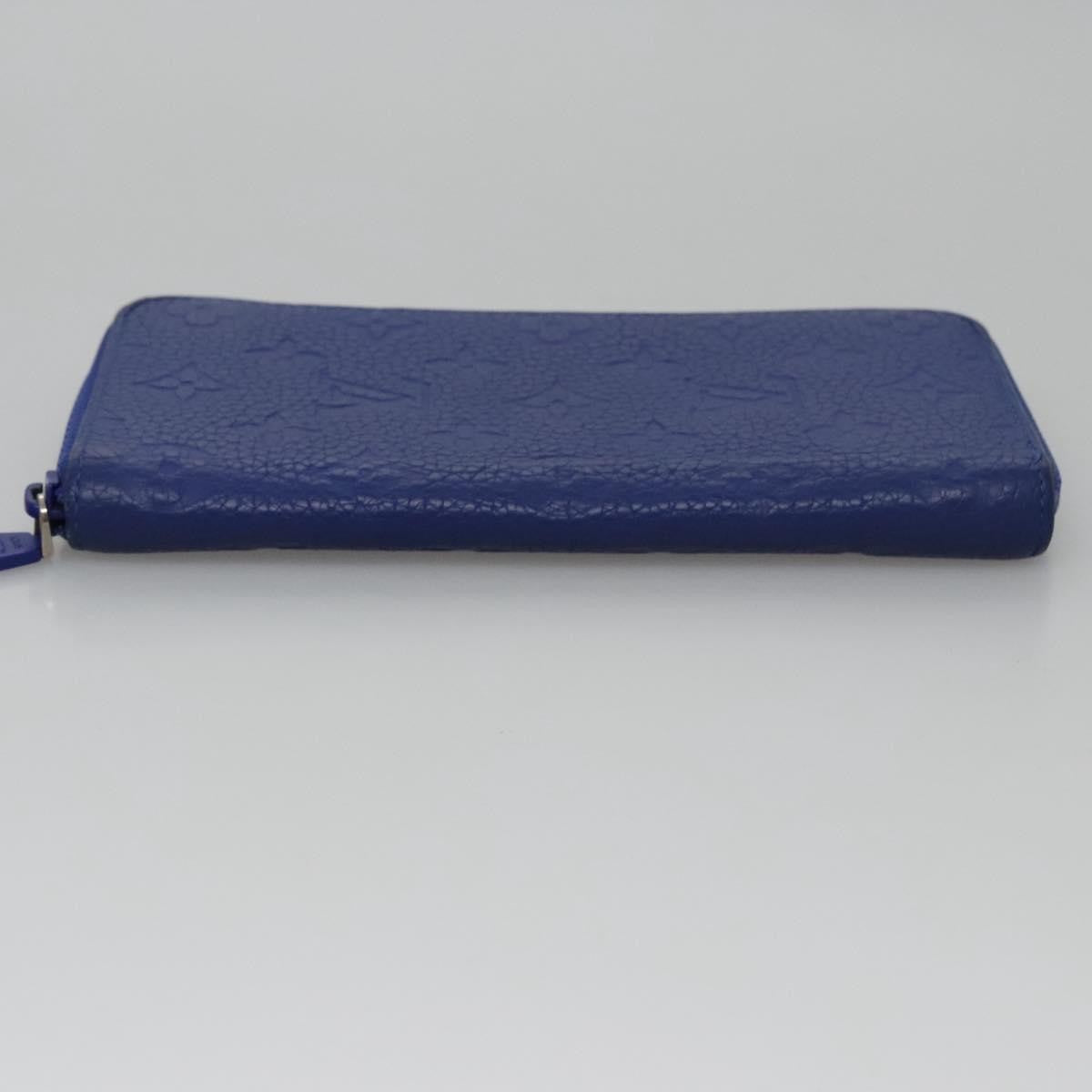 Louis Vuitton Portefeuille Zippy Monogramme Empreinte Monogramme Empreinte Blue Leather Wallets Accessory