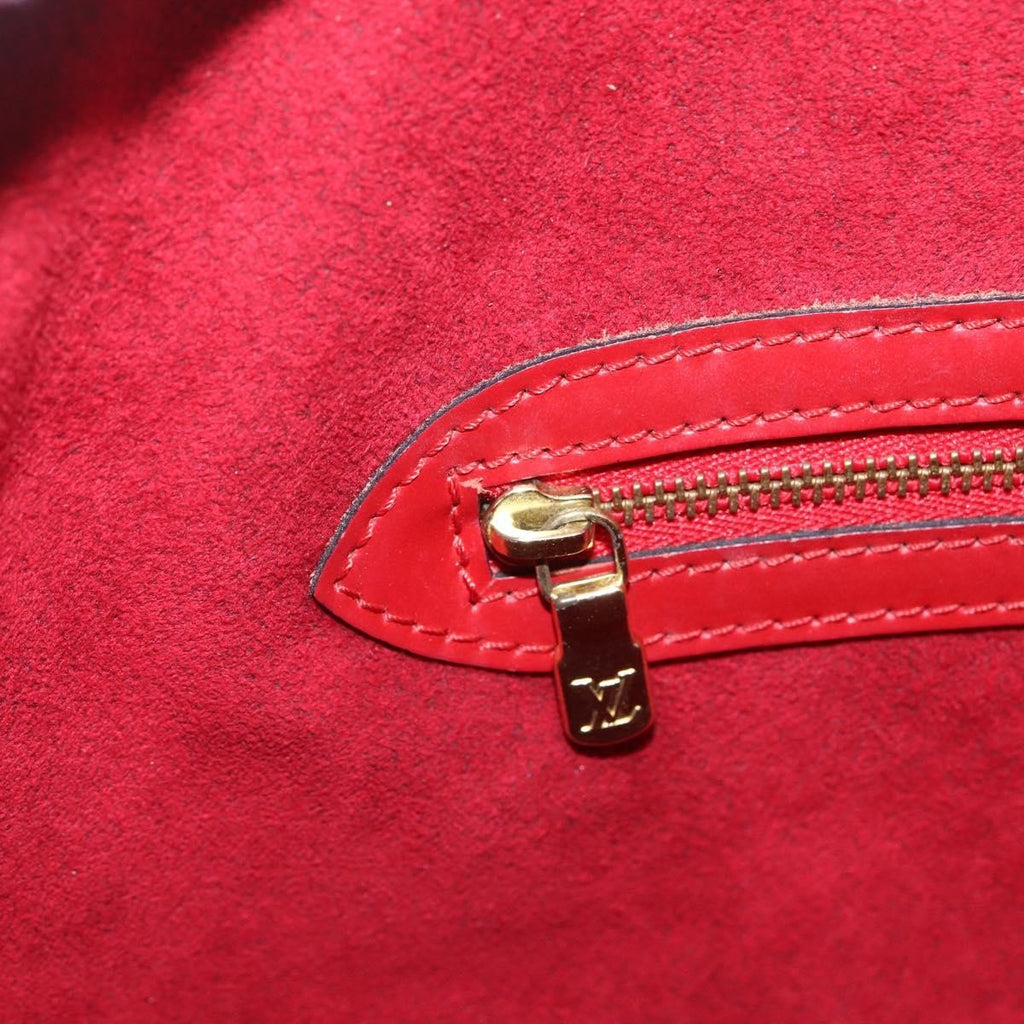 Louis Vuitton Lussac Handbag Epi Leather Red Leather Shoulder Bag