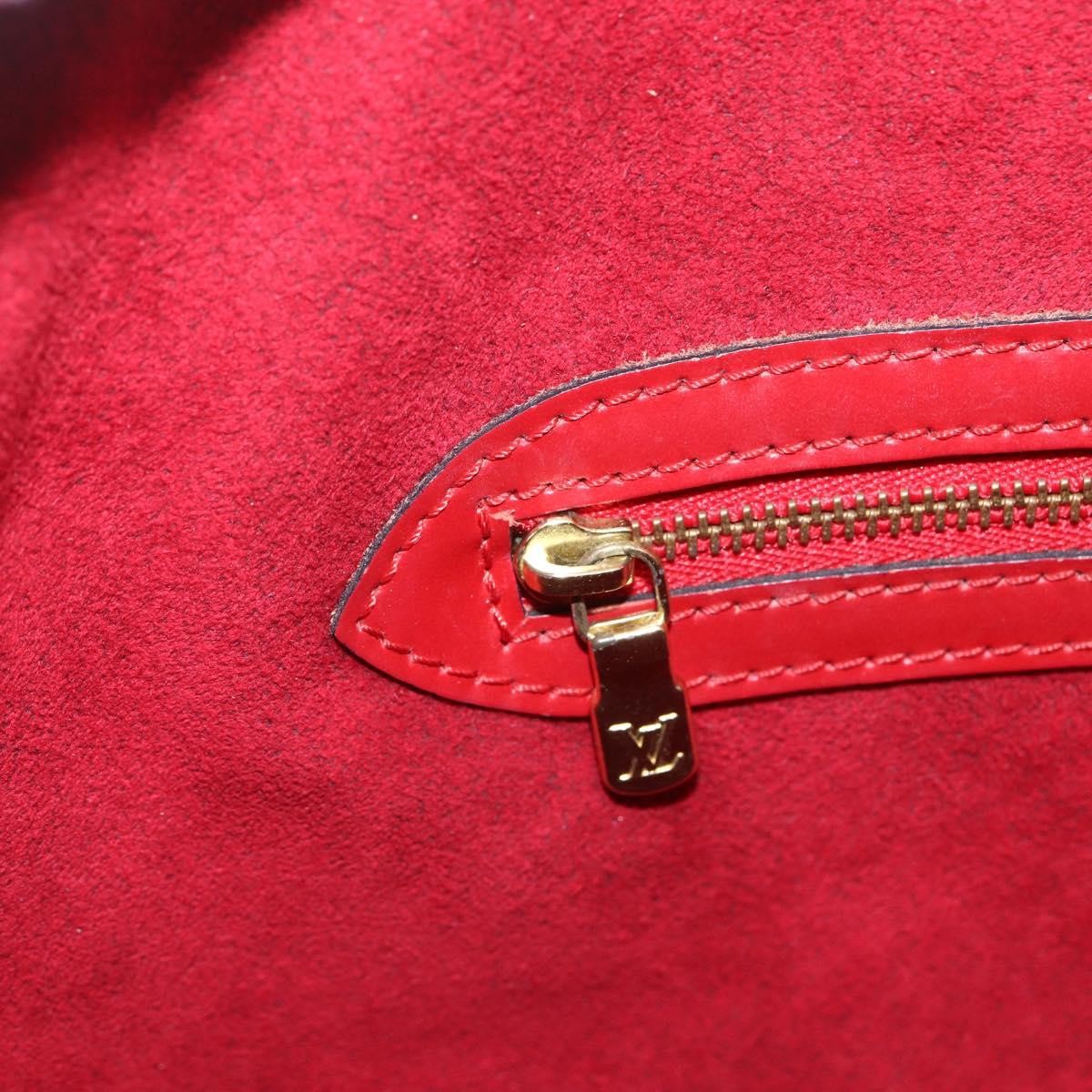 Louis Vuitton Lussac Handbag Epi Leather Red Leather Shoulder Bag