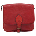 Louis Vuitton Cartouchiere Handbag Epi Leather Red Leather Shoulder Bag