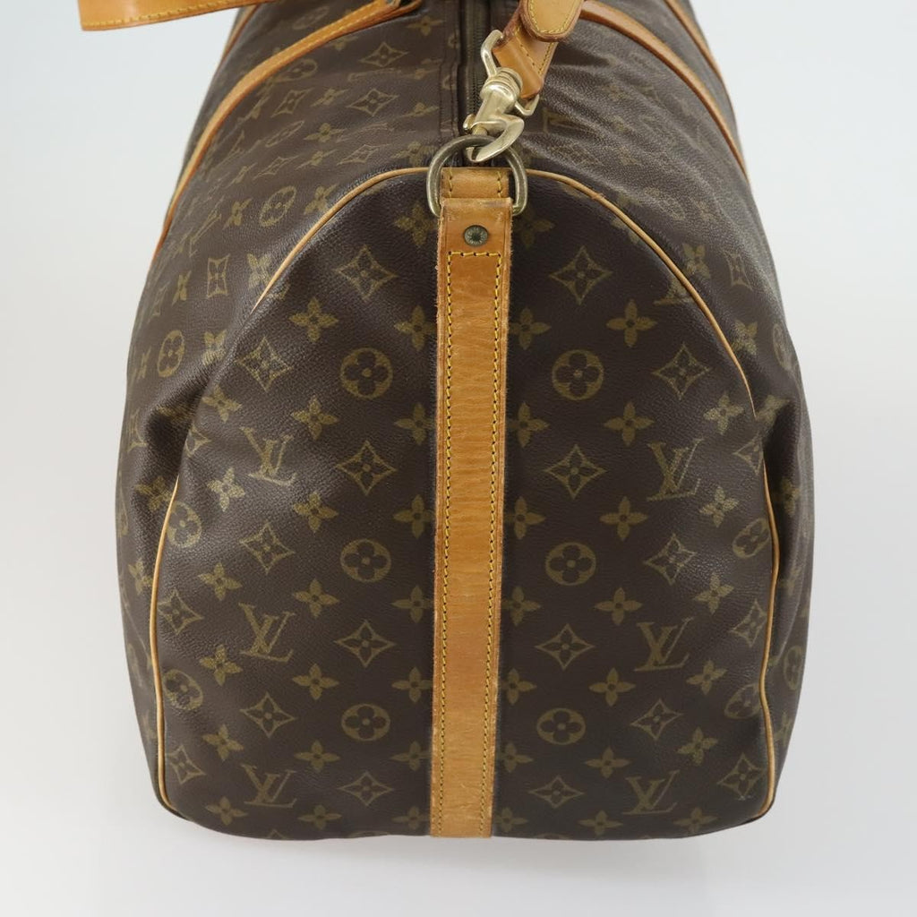 Louis Vuitton Keepall Bandouliere Bag Monogram Canvas Brown Canvas Travel Bag