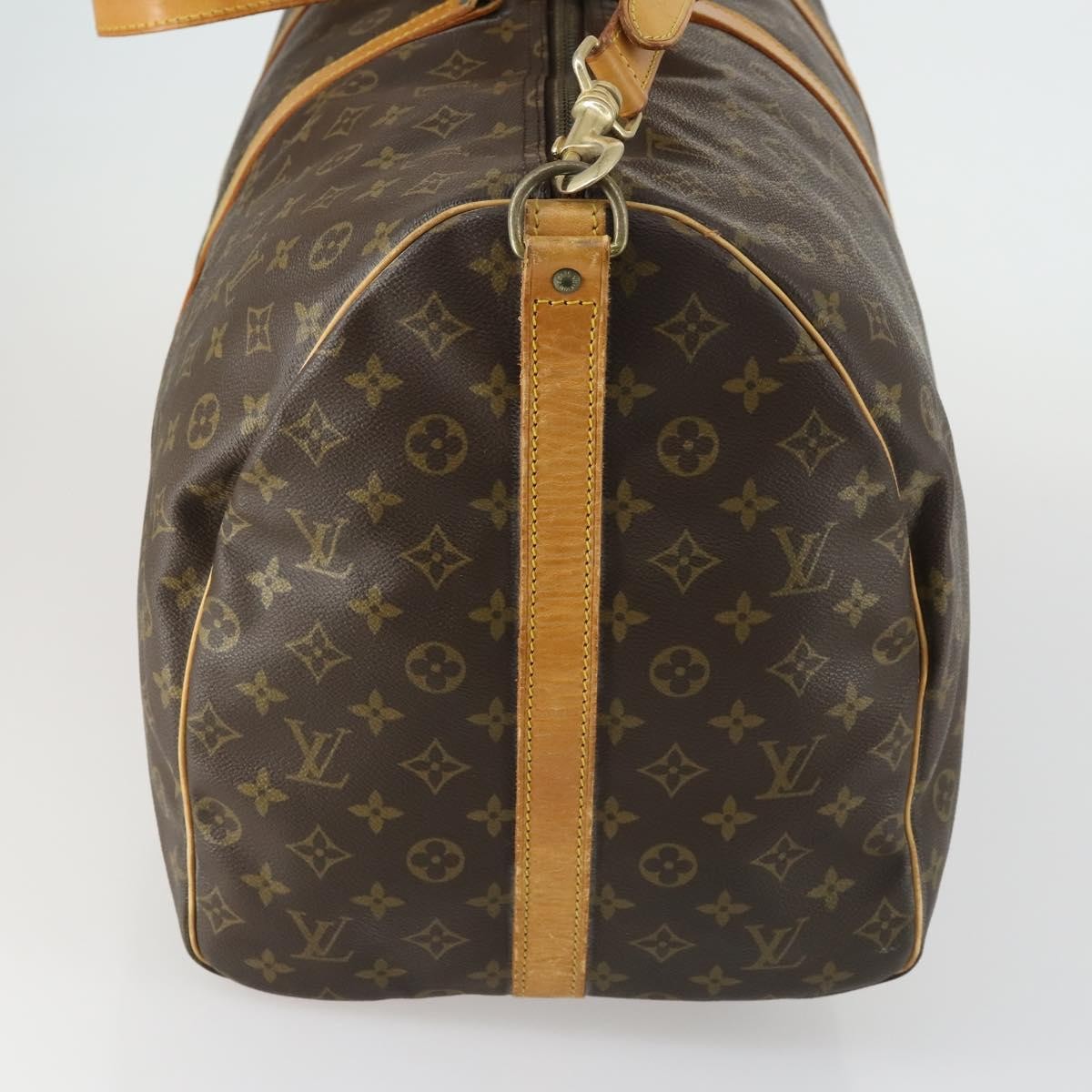 Louis Vuitton Keepall Bandouliere Bag Monogram Canvas Brown Canvas Travel Bag