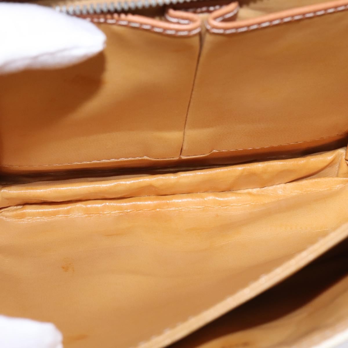 Celine Macadam Shoulder Bag Pvc Leather White Canvas Bag