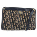 Christian Dior Vintage Trotter Shoulder Bag Canvas Navy Canvas Shoulder Bag Bag (Pre-Owned)