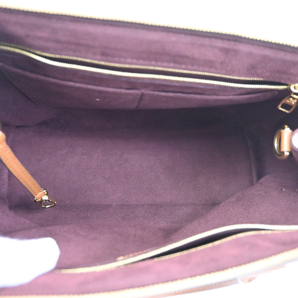 Louis Vuitton Greenwich Bag Damier Brown Leather Handbag