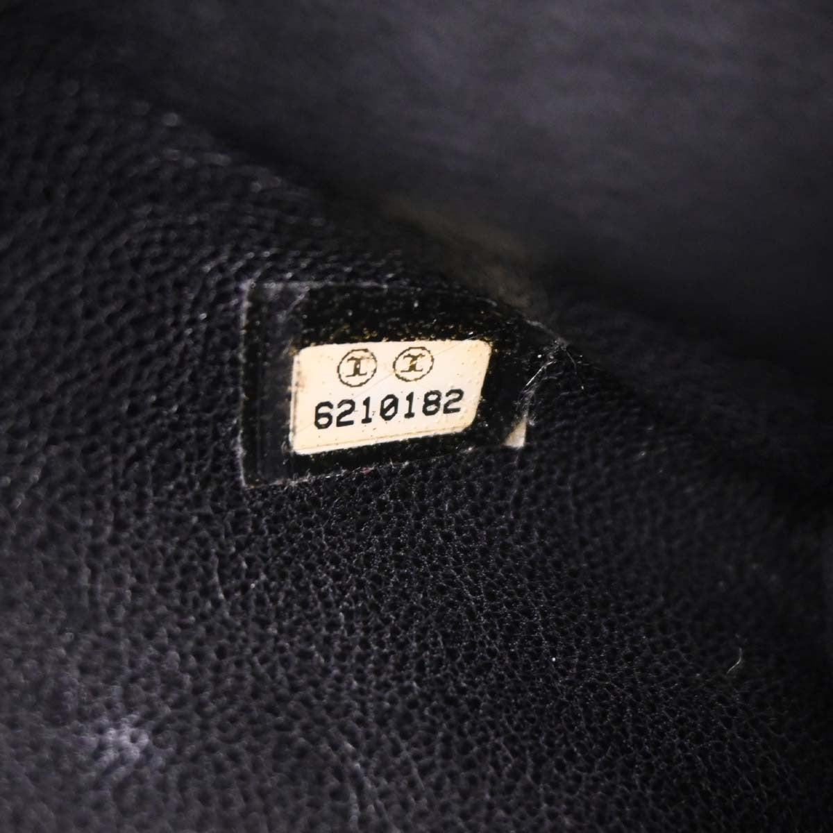 Chanel Embossed Logo Bowler Bag Quilted Caviar Black Leather Travel Bag Bag