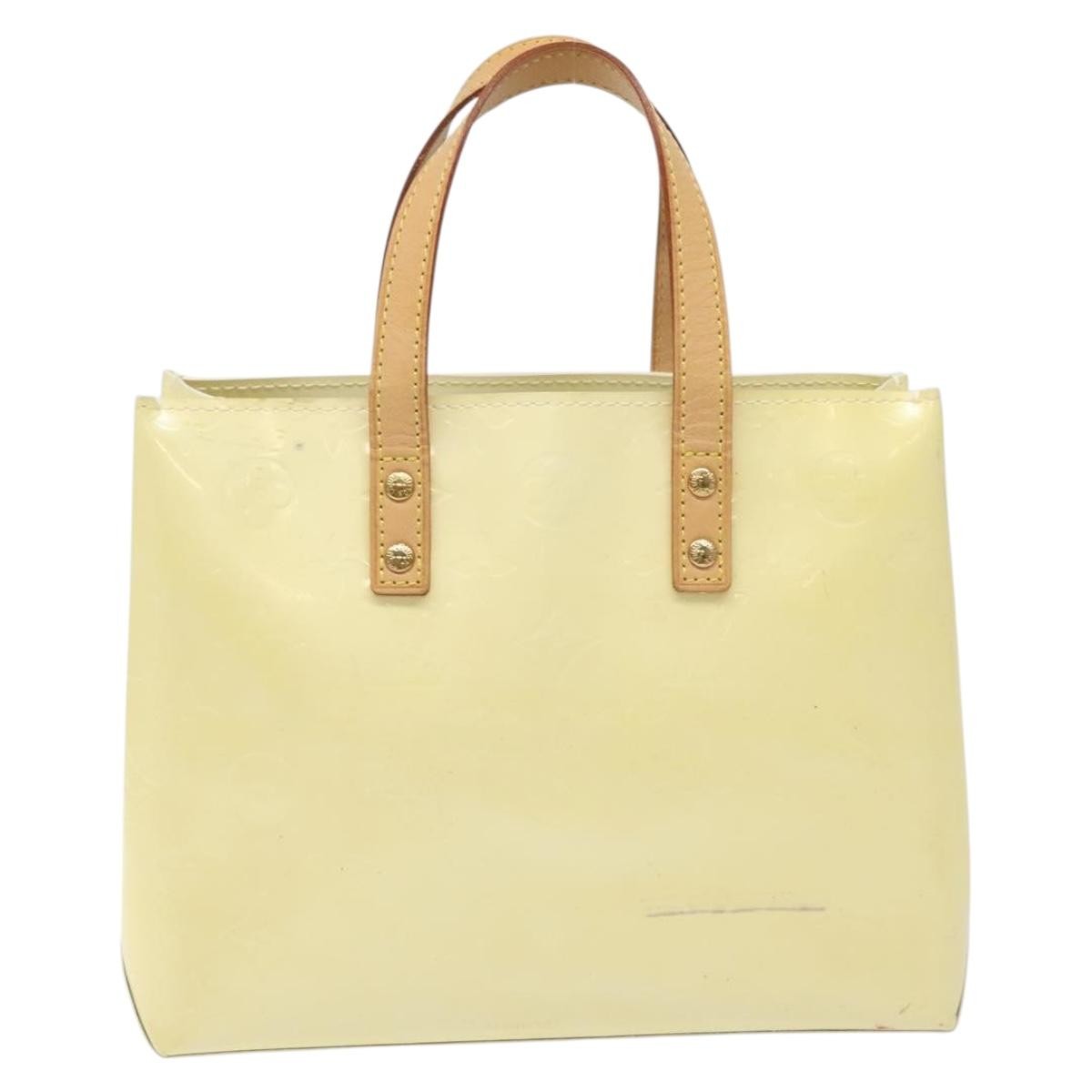 Louis Vuitton Reade Handbag Monogram Vernis Beige Patent_Leather Bag