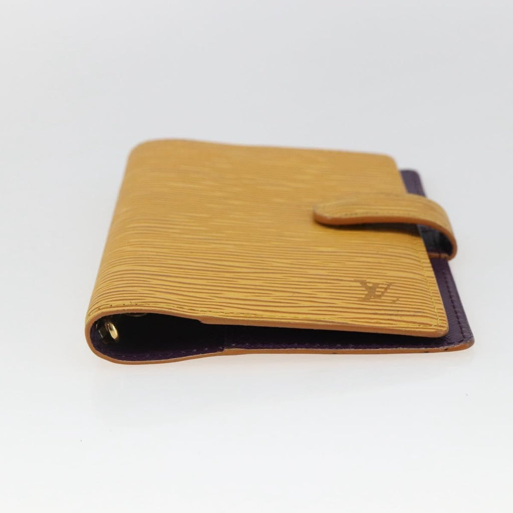 Louis Vuitton Agenda Cover Epi Leather Yellow Leather Wallets Accessory