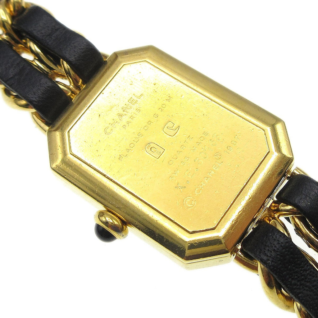 Chanel Premiere Rock Quartz Watch Plated Metal And Leather Watch