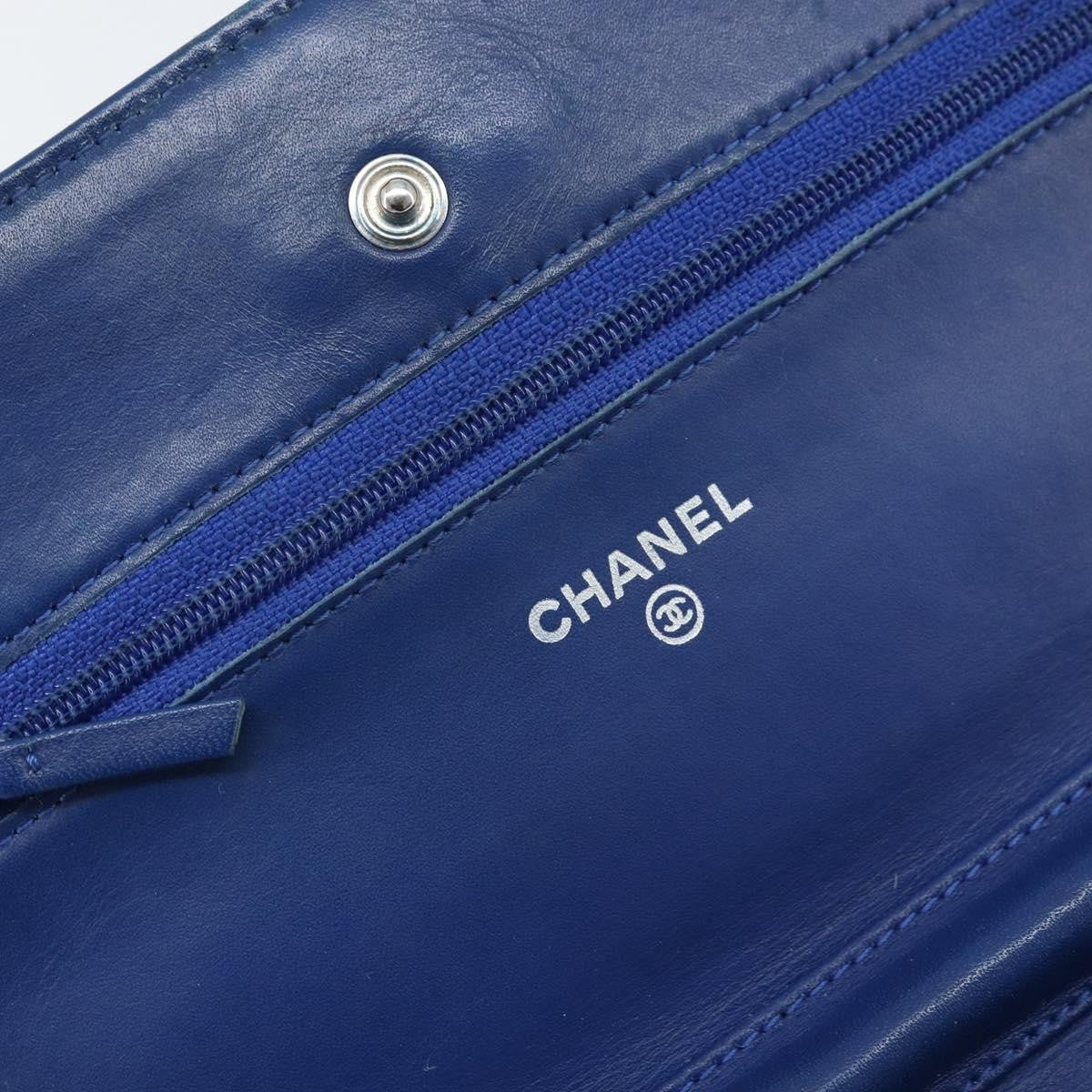 Chanel Wallet On Chain Canvas Navy Canvas Shoulder Bag Bag