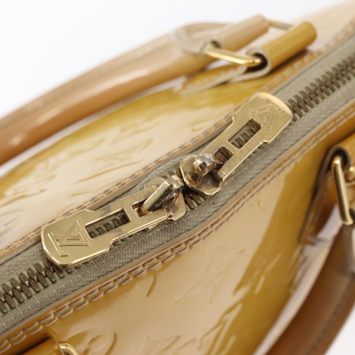 Louis Vuitton Alma Handbag Patent Leather Yellow Patent_Leather Handbag