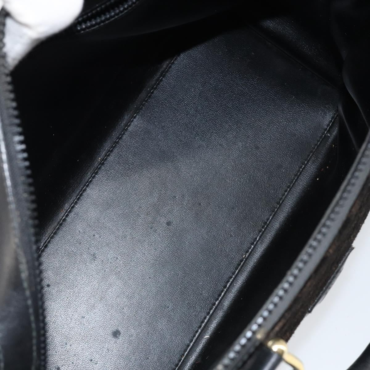 Celine Vintage Macadam Handbag C Macadam Suede Black Suede Handbag